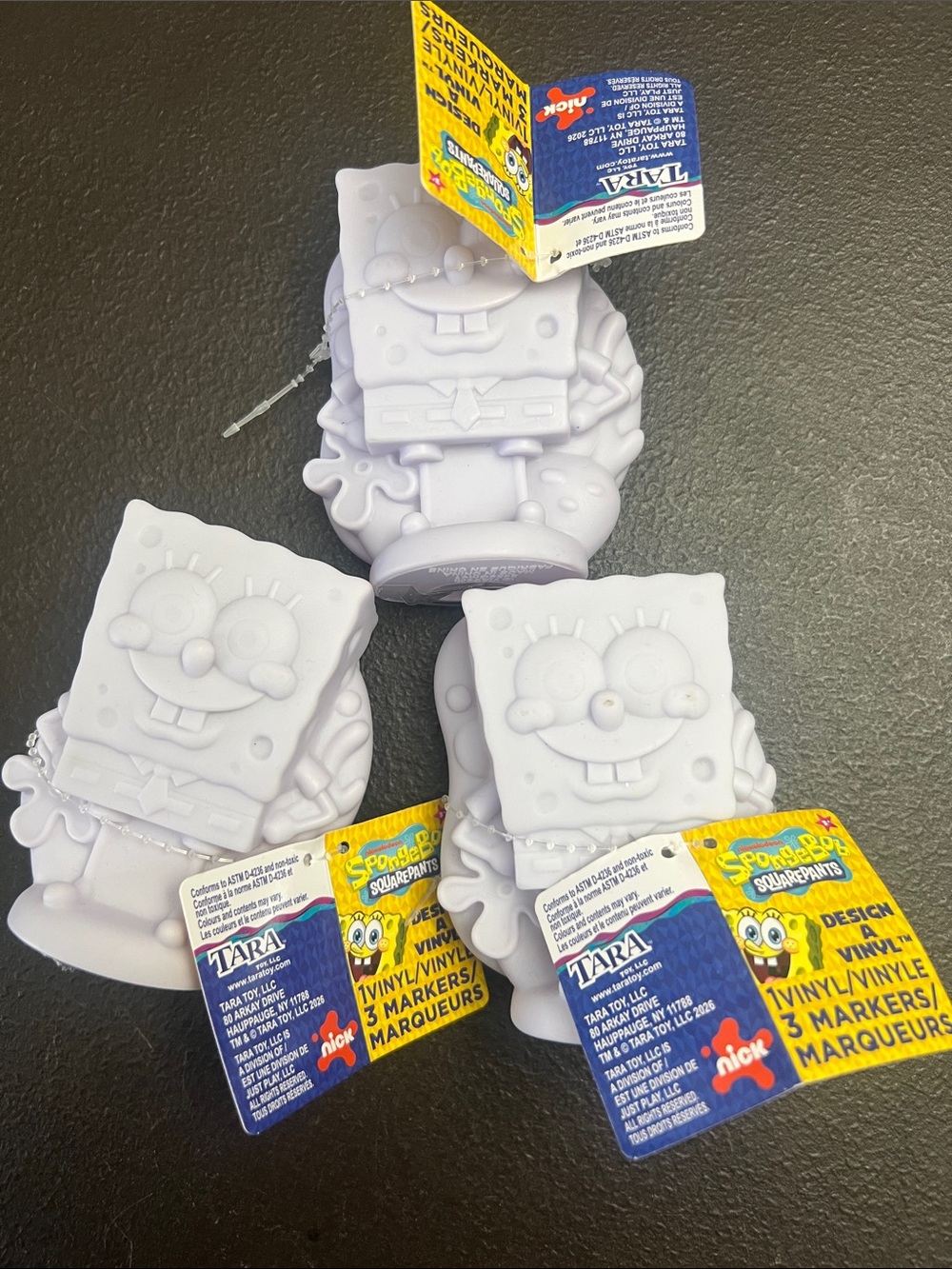 SpongeBob SquarePants Vinyl Marker Figure Set - Light Gray